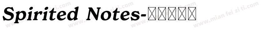 Spirited Notes字体转换